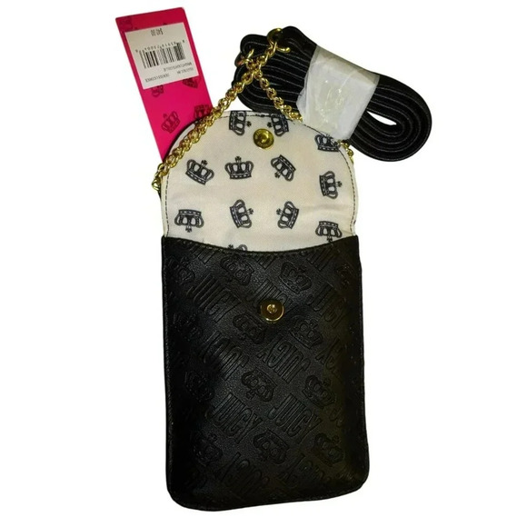 NWT Juicy Licorice Black Bright Lights Cellie Crossbody - Picture 6 of 8